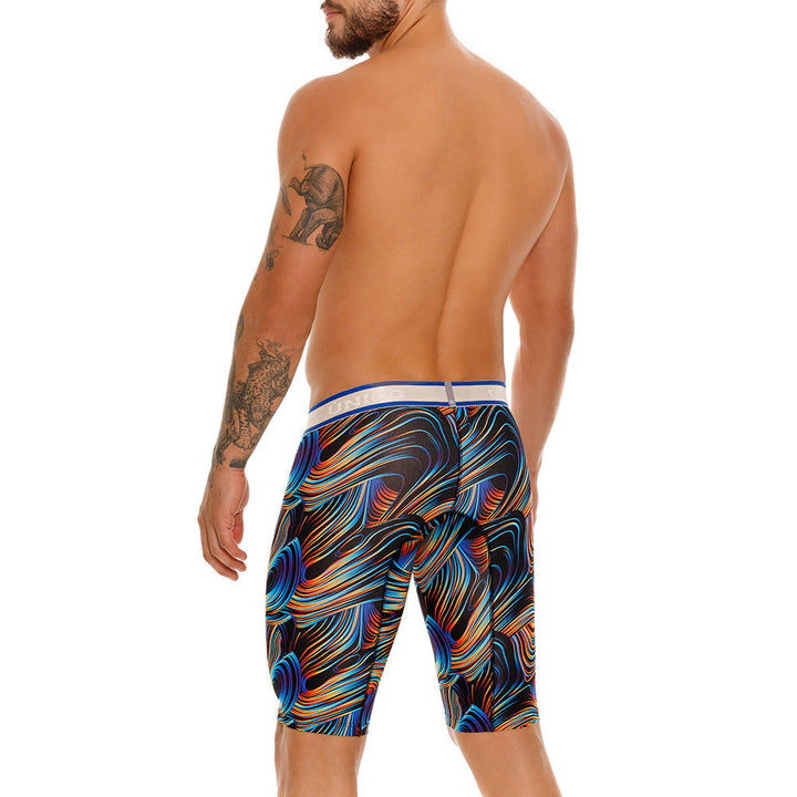 Mundo Unico Men's Cálamo Athletic Boxer Briefs - Black Print