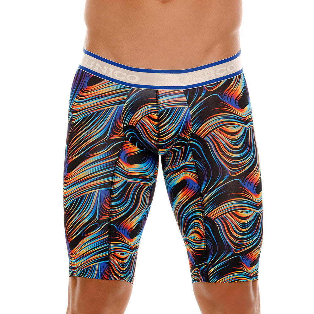 Mundo Unico Men's Cálamo Athletic Boxer Briefs - Black Print