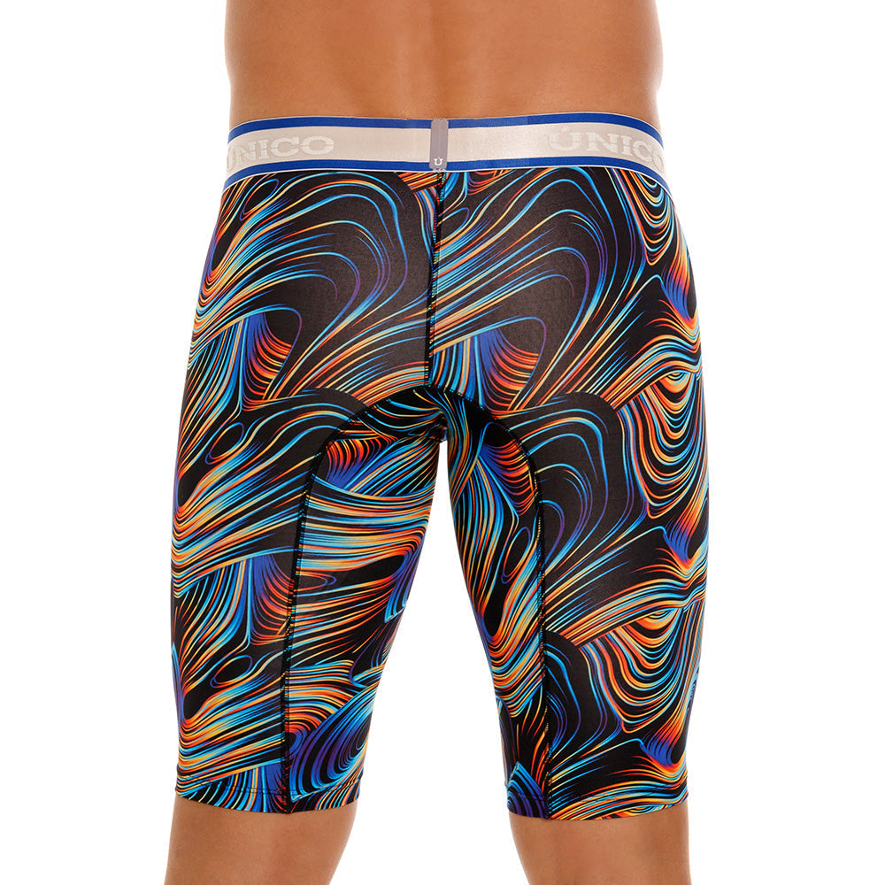 Mundo Unico Men's Cálamo Athletic Boxer Briefs - Black Print