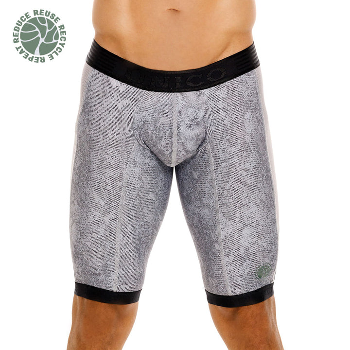 Mundo Unico men's grey athletic boxer Sumatra recycled eco-friendly performance – view 7