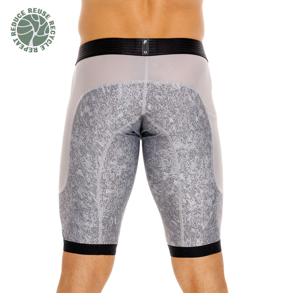 Mundo Unico men's grey athletic boxer Sumatra recycled eco-friendly performance – view 8