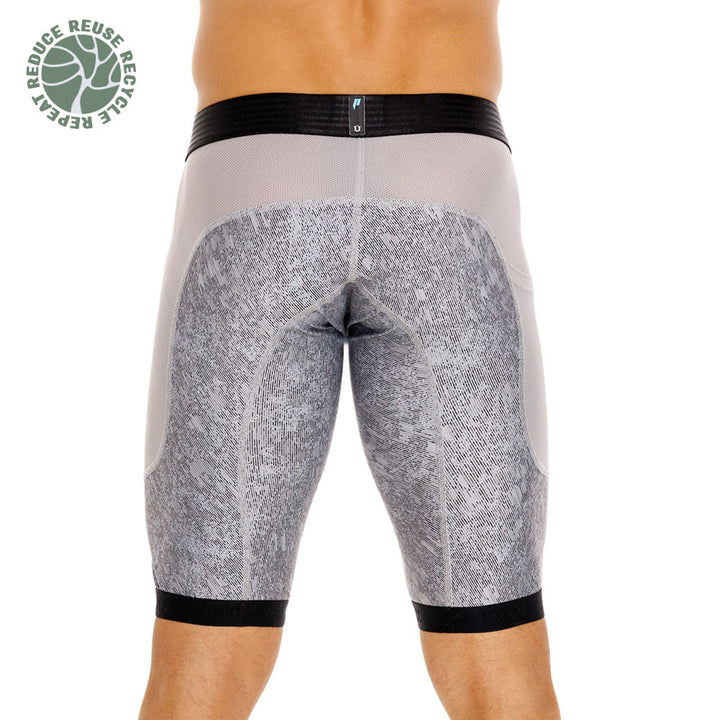 Mundo Unico men's grey athletic boxer Sumatra recycled eco-friendly performance – view 8