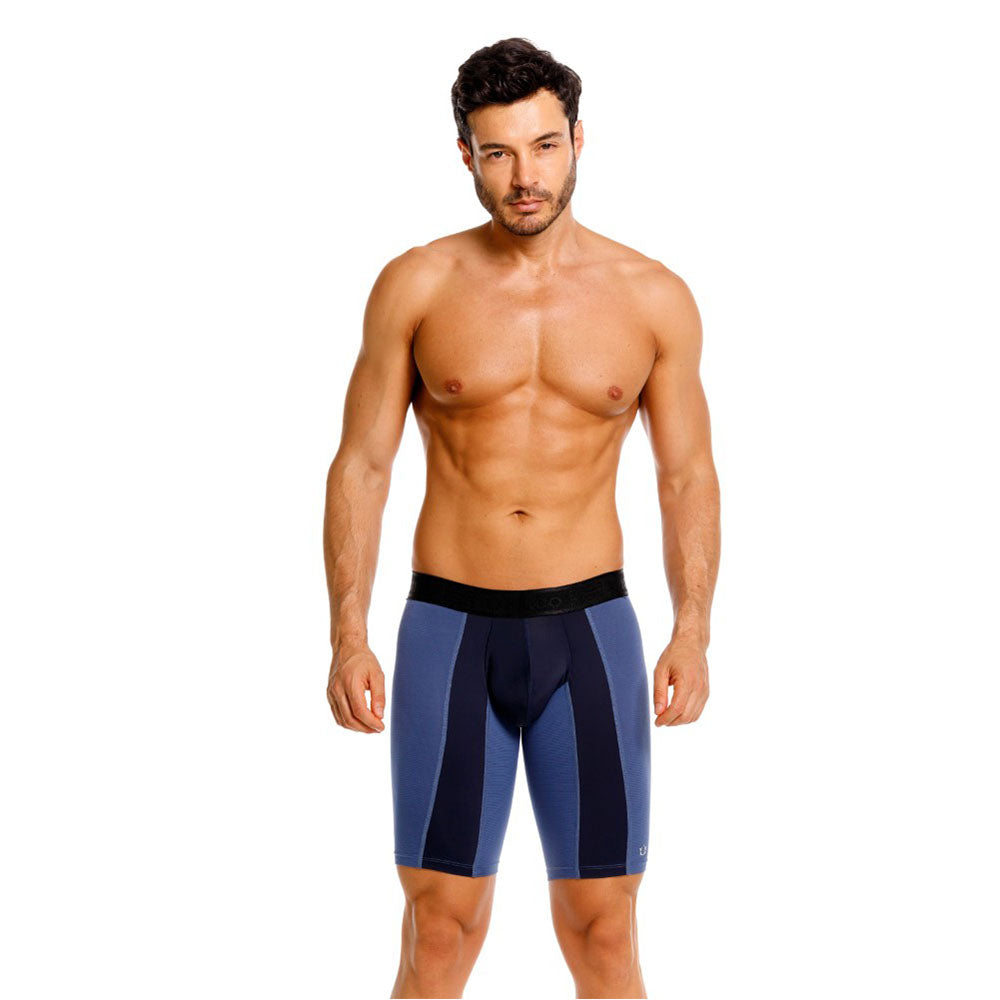 Mundo Unico Men's Athletic Lanzador Sport Boxer Briefs - Blue Microfiber