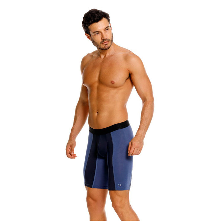 Mundo Unico Men's Athletic Lanzador Sport Boxer Briefs - Blue Microfiber