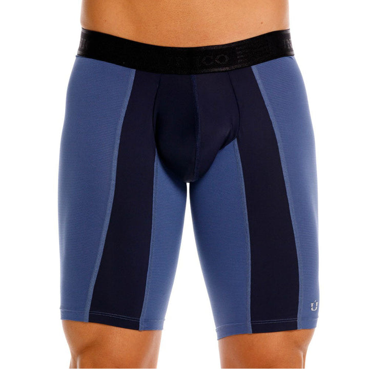 Mundo Unico Men's Athletic Lanzador Sport Boxer Briefs - Blue Microfiber