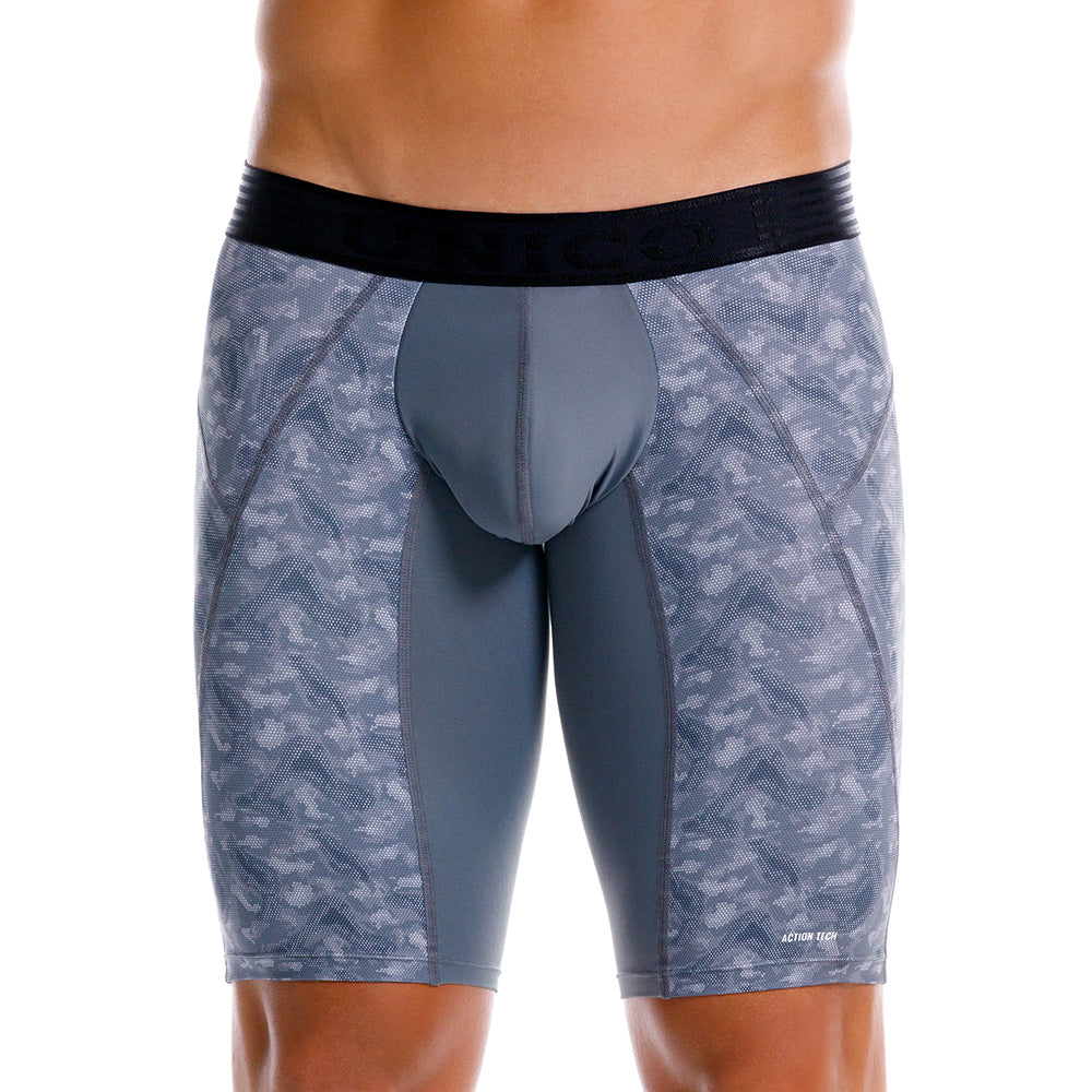 Unico Athletic Victoria Performance Men's Sports Boxer Briefs - Grey