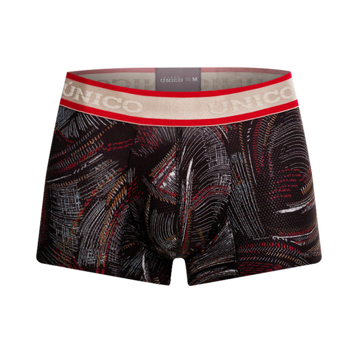 Mundo Unico Men’s Bóxer Corto Abismal Negro - Lightweight Microfiber Trunk Boxers