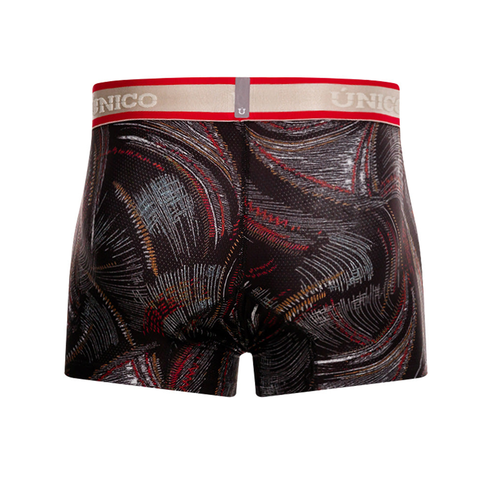 Mundo Unico Men’s Bóxer Corto Abismal Negro - Lightweight Microfiber Trunk Boxers