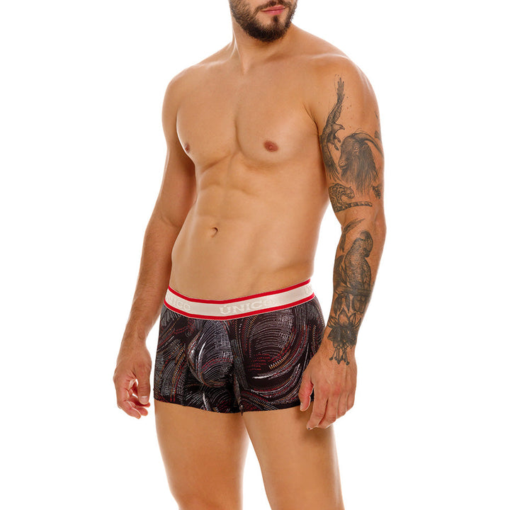 Mundo Unico Men’s Bóxer Corto Abismal Negro - Lightweight Microfiber Trunk Boxers