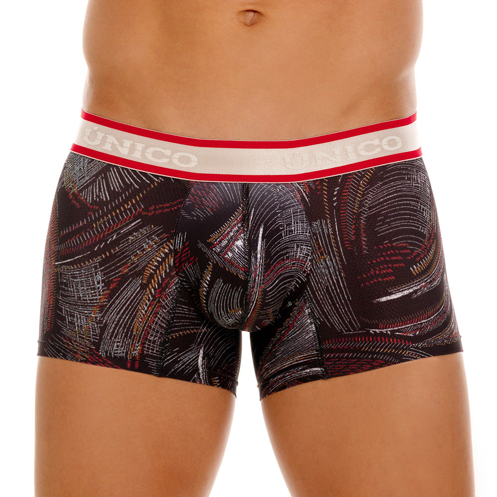 Mundo Unico Men’s Bóxer Corto Abismal Negro - Lightweight Microfiber Trunk Boxers