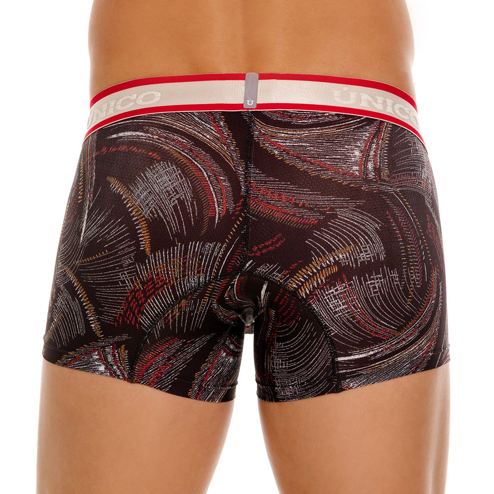 Mundo Unico Men’s Bóxer Corto Abismal Negro - Lightweight Microfiber Trunk Boxers