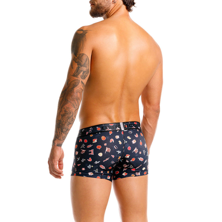 MUNDO ÚNICO "Arigato" Japanese Print Short Boxer/Trunks (BOXER CORTO ARIGATO NEGRO)