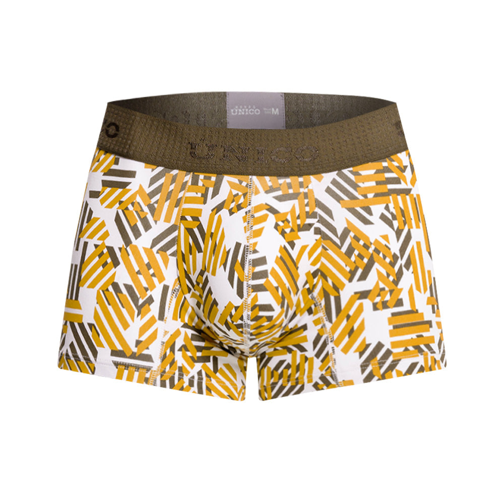 MUNDO ÚNICO "Axioma" Yellow Short Boxer Briefs (BOXER CORTO AXIOMA AMARILLO)