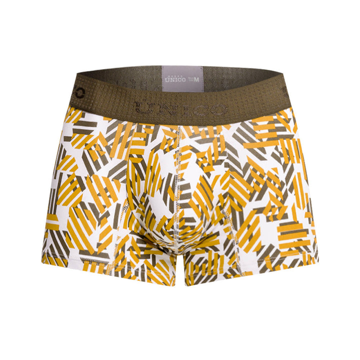 MUNDO ÚNICO "Axioma" Yellow Short Boxer Briefs (BOXER CORTO AXIOMA AMARILLO)