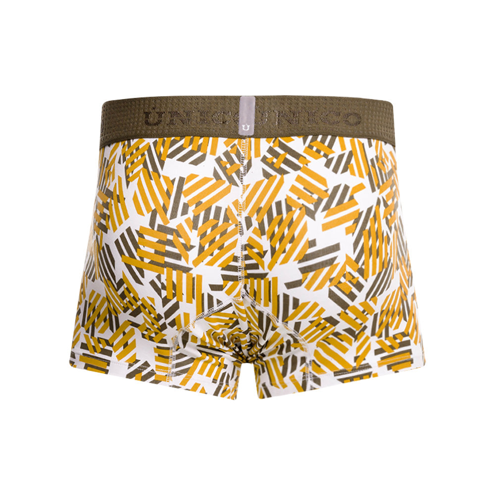 MUNDO ÚNICO "Axioma" Yellow Short Boxer Briefs (BOXER CORTO AXIOMA AMARILLO)