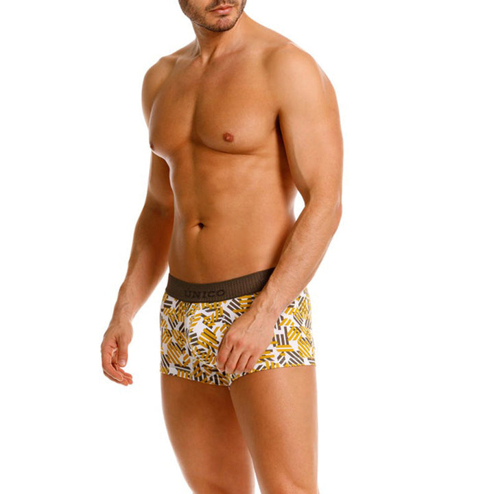 MUNDO ÚNICO "Axioma" Yellow Short Boxer Briefs (BOXER CORTO AXIOMA AMARILLO)