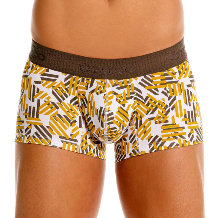 MUNDO ÚNICO "Axioma" Yellow Short Boxer Briefs (BOXER CORTO AXIOMA AMARILLO)