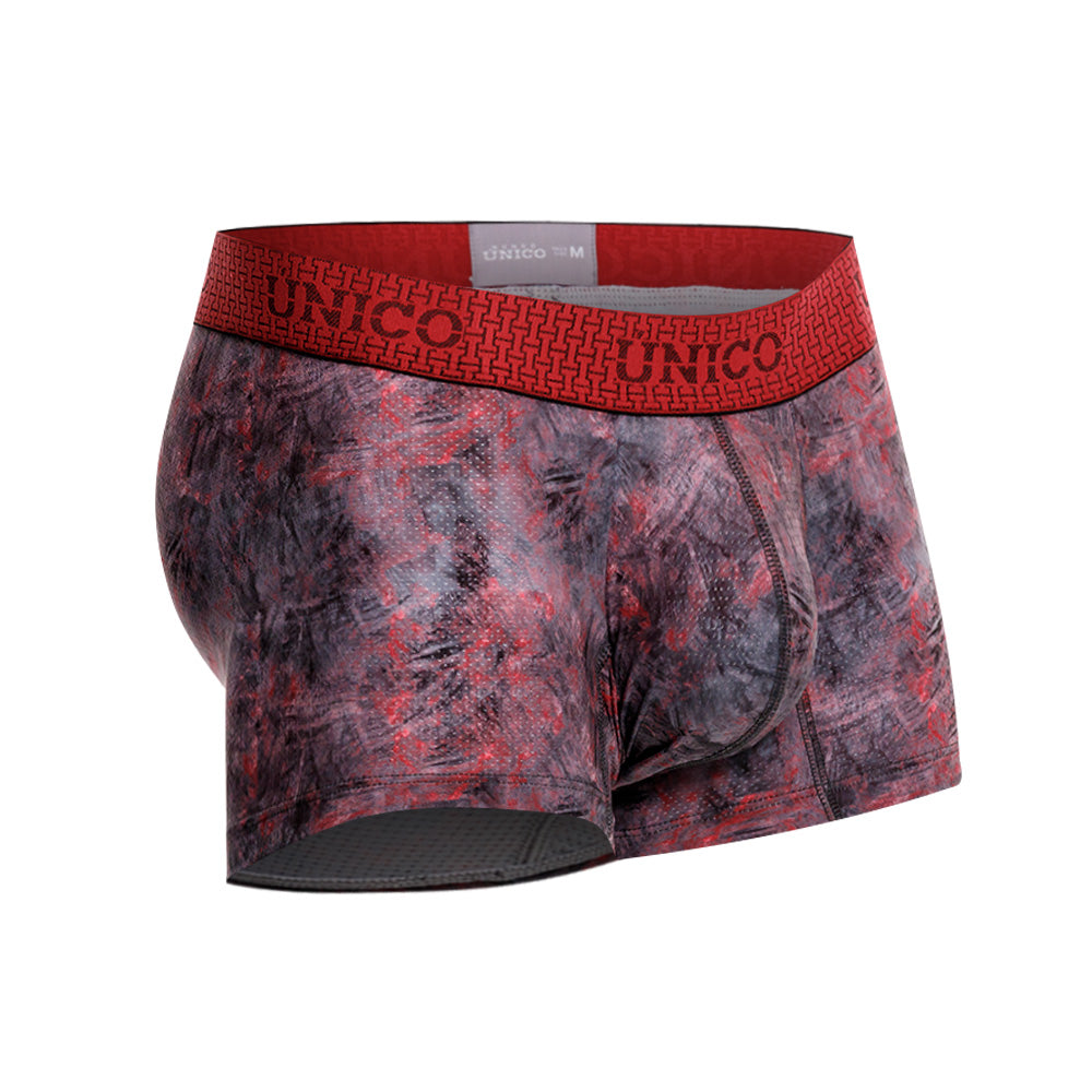 Mundo Unico Men's Centollón Rojo Short Boxer Briefs - Breathable Performance Microfiber Trunk