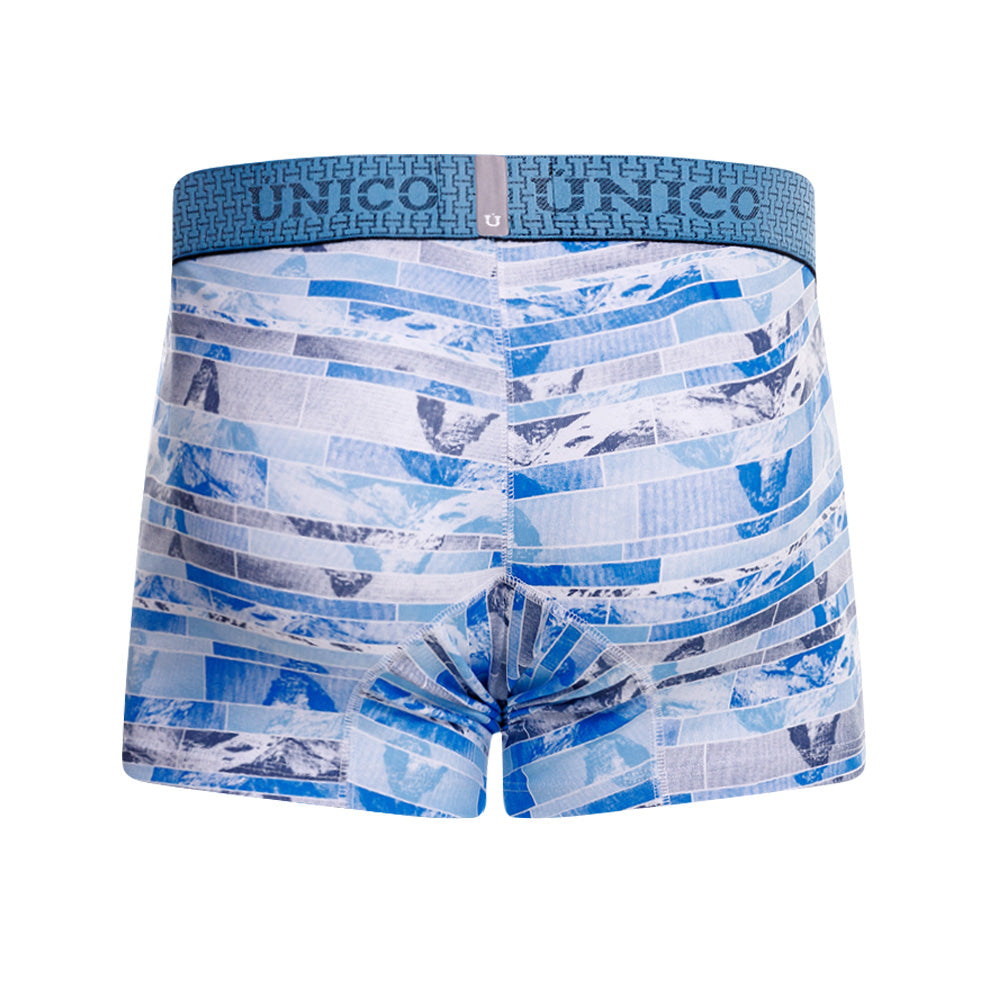 Mundo Unico Men's Cerro Azul Short Boxer Briefs - Printed Cotton Comfort Underwear