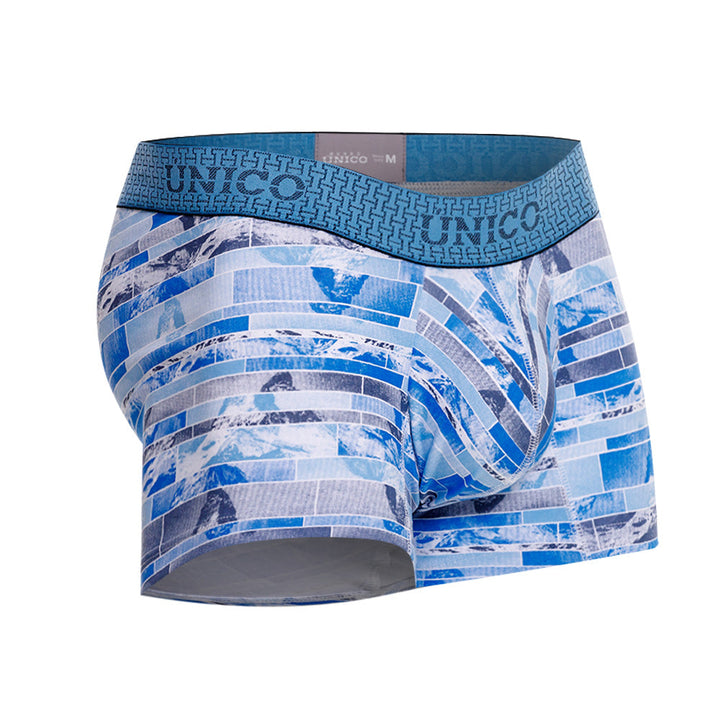 Mundo Unico Men's Cerro Azul Short Boxer Briefs - Printed Cotton Comfort Underwear