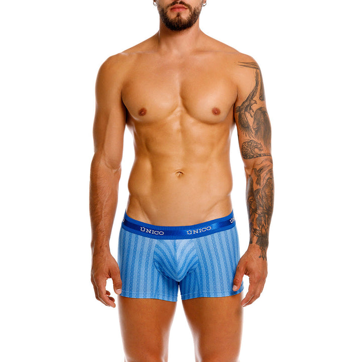 Mundo Unico Ciselado Men's Trunk Underwear | Blue