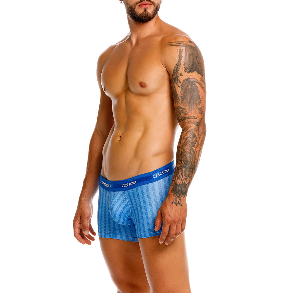 Mundo Unico Ciselado Men's Trunk Underwear | Blue