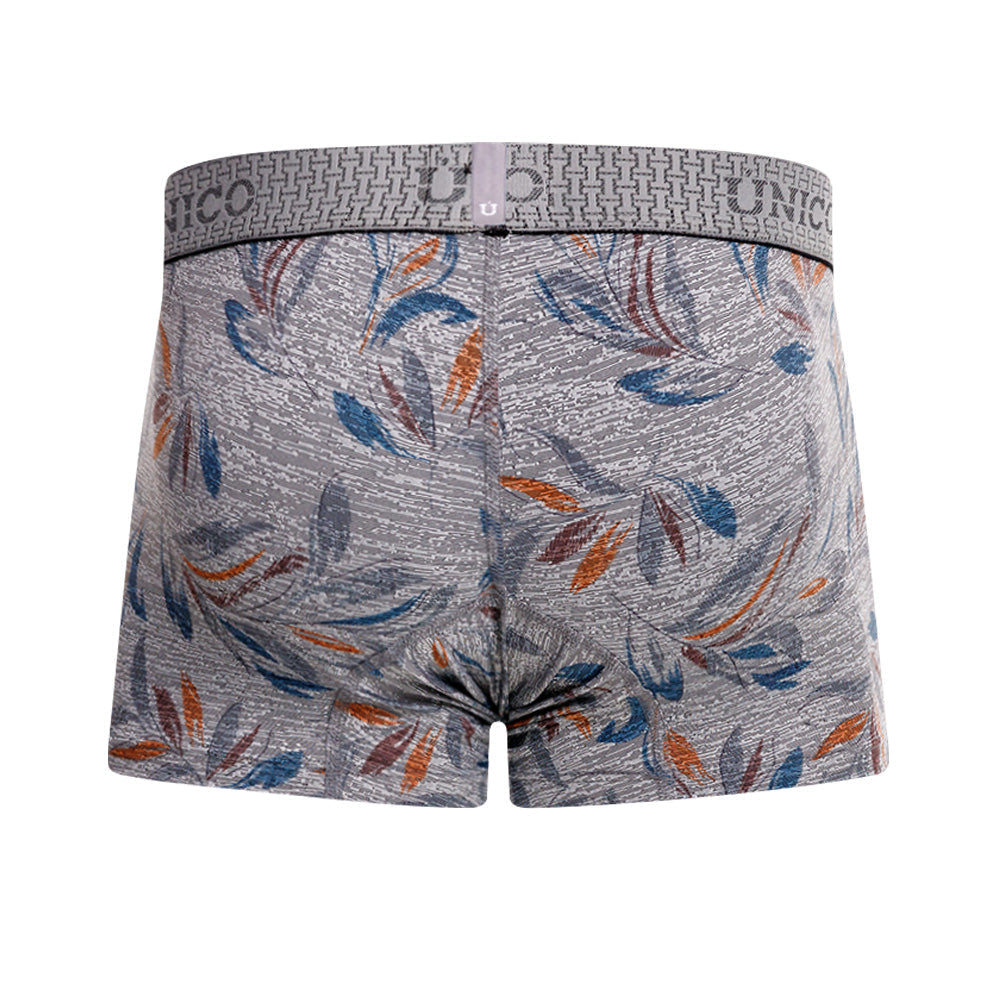 Mundo Unico Men’s Boxer Corto Claire Gris - Printed Microfiber Short Boxer Briefs