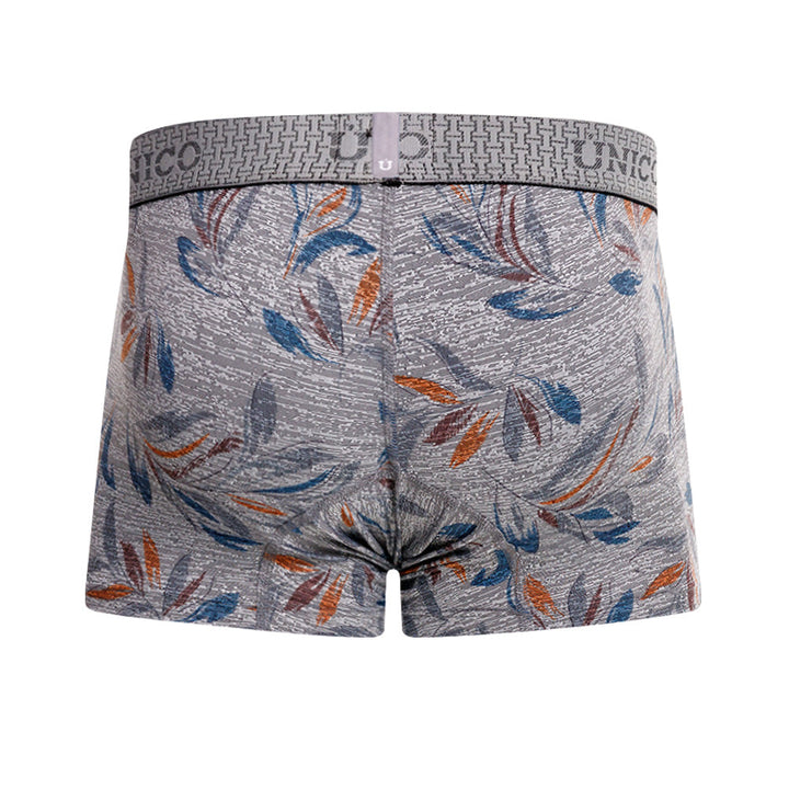 Mundo Unico Men’s Boxer Corto Claire Gris - Printed Microfiber Short Boxer Briefs