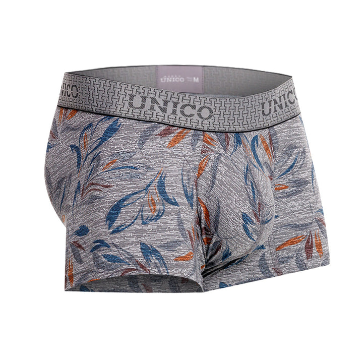 Mundo Unico Men’s Boxer Corto Claire Gris - Printed Microfiber Short Boxer Briefs