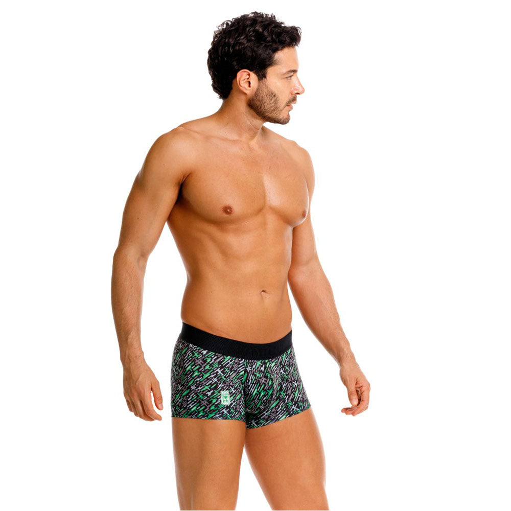 Mundo Unico Continente Men's Trunk Underwear | Green