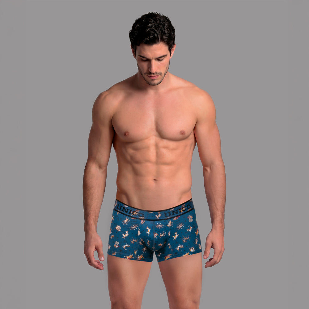 Mundo Unico Criollos Men's Boxer Briefs in Blue – men's boxer briefs Handmade in Colombia