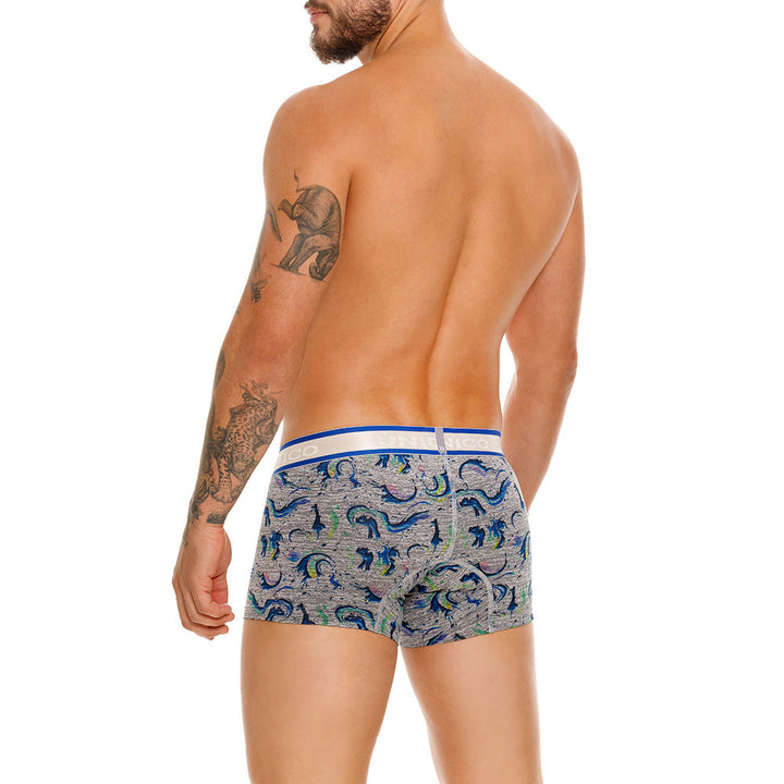 Mundo Unico Men's Deslumbrante Gris Short Boxer Briefs - Premium Microfiber Performance Trunk