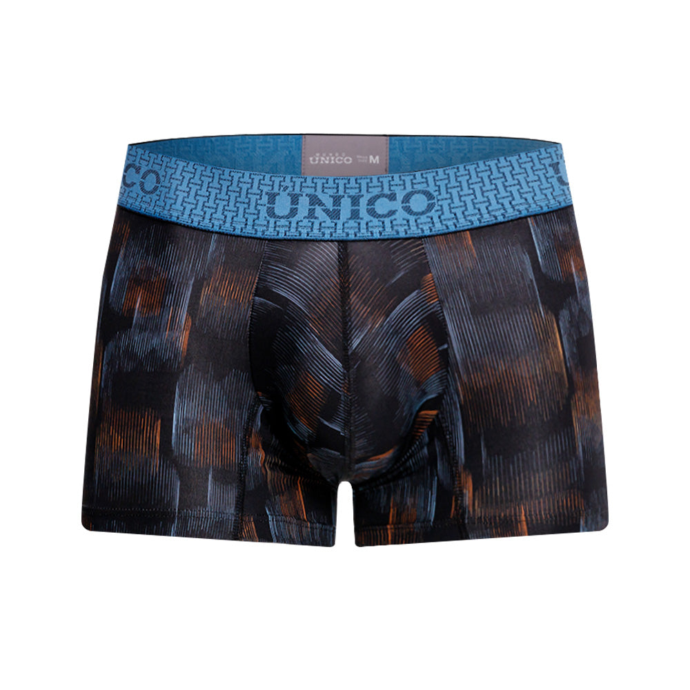 Mundo Unico Men's Epítome Negro Short Boxer Briefs - Printed Microfiber Performance Underwear
