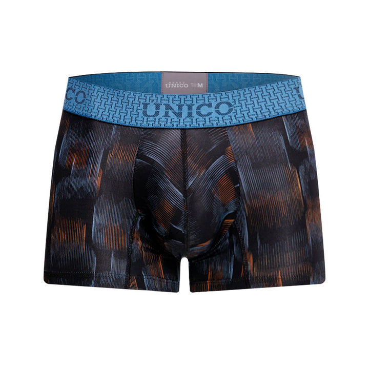 Mundo Unico Men's Epítome Negro Short Boxer Briefs - Printed Microfiber Performance Underwear