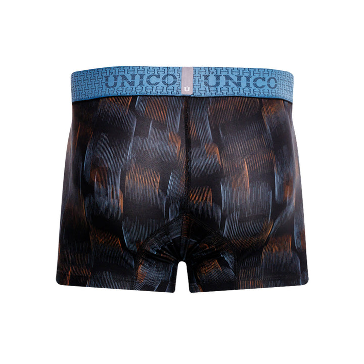 Mundo Unico Men's Epítome Negro Short Boxer Briefs - Printed Microfiber Performance Underwear
