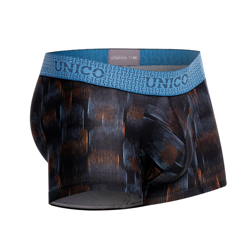 Mundo Unico Men's Epítome Negro Short Boxer Briefs - Printed Microfiber Performance Underwear