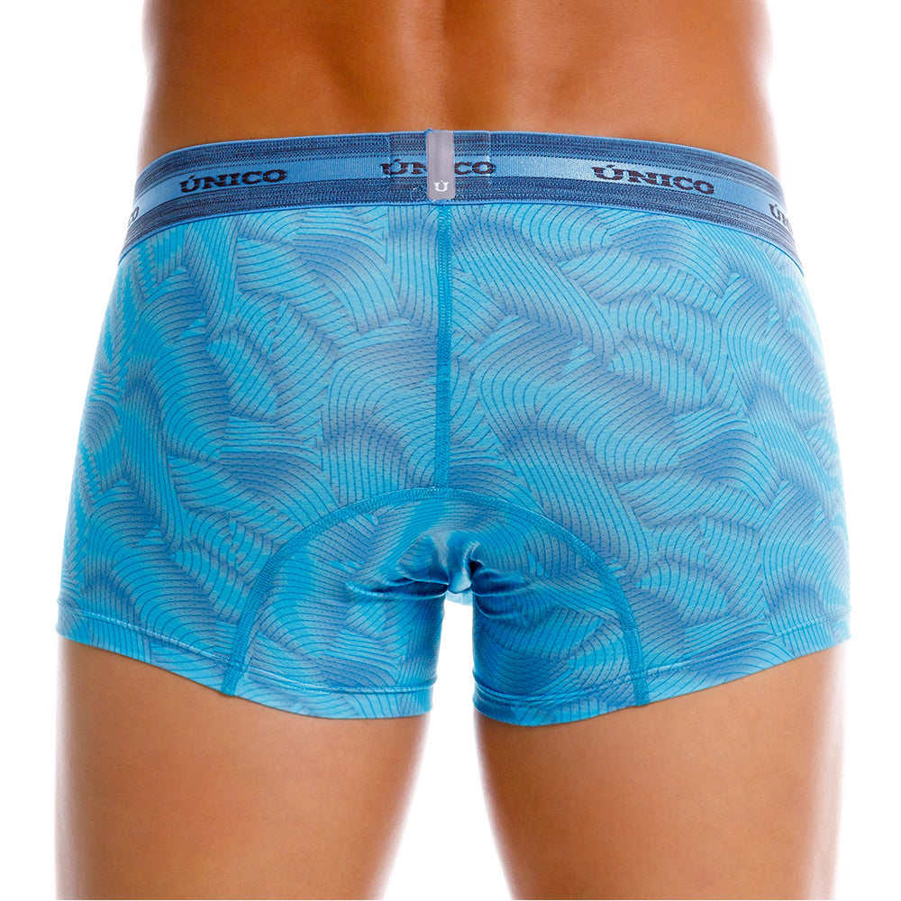 Mundo Unico men's blue microperforated microfiber short boxer Estraza – view 9