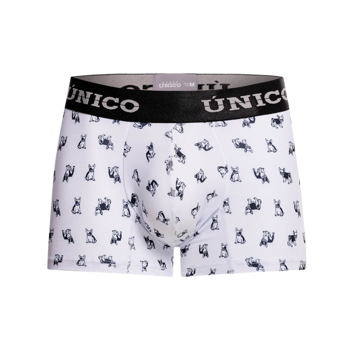 Mundo Unico Men's Short Boxer Briefs - Frenchis White Print