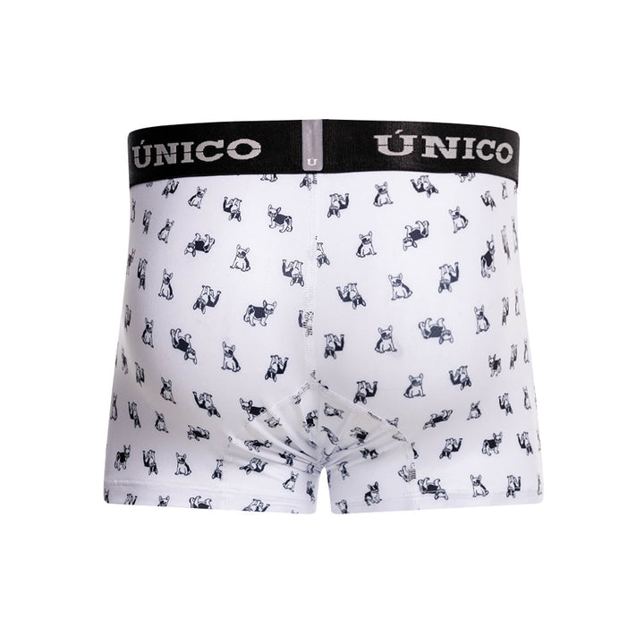 Mundo Unico Men's Short Boxer Briefs - Frenchis White Print