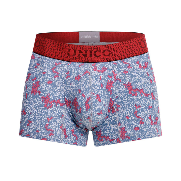 Mundo Unico Men's Microfiber Short Boxer Briefs - Gamba Red Print