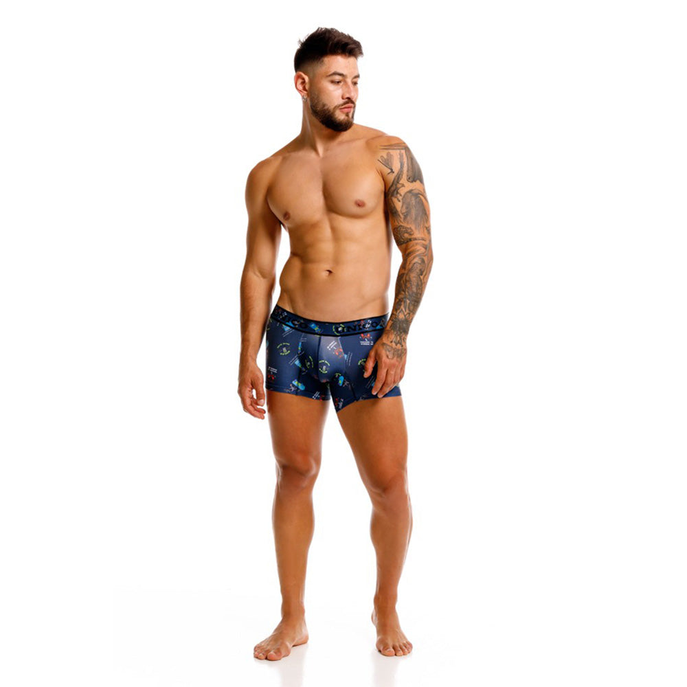 Unico Game Over Men's Short Boxer Brief - Blue Video Game Print