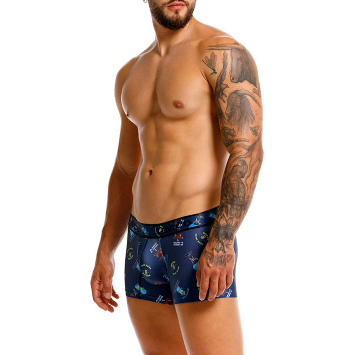 Unico Game Over Men's Short Boxer Brief - Blue Video Game Print