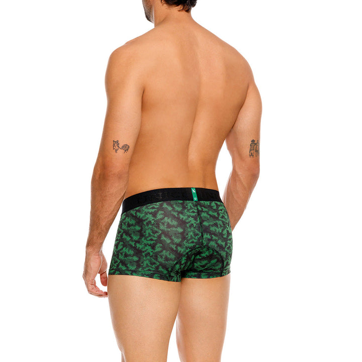 Mundo Unico Men’s Boxer Corto Golero Verde - Atlético Nacional Shield Microfiber Trunks