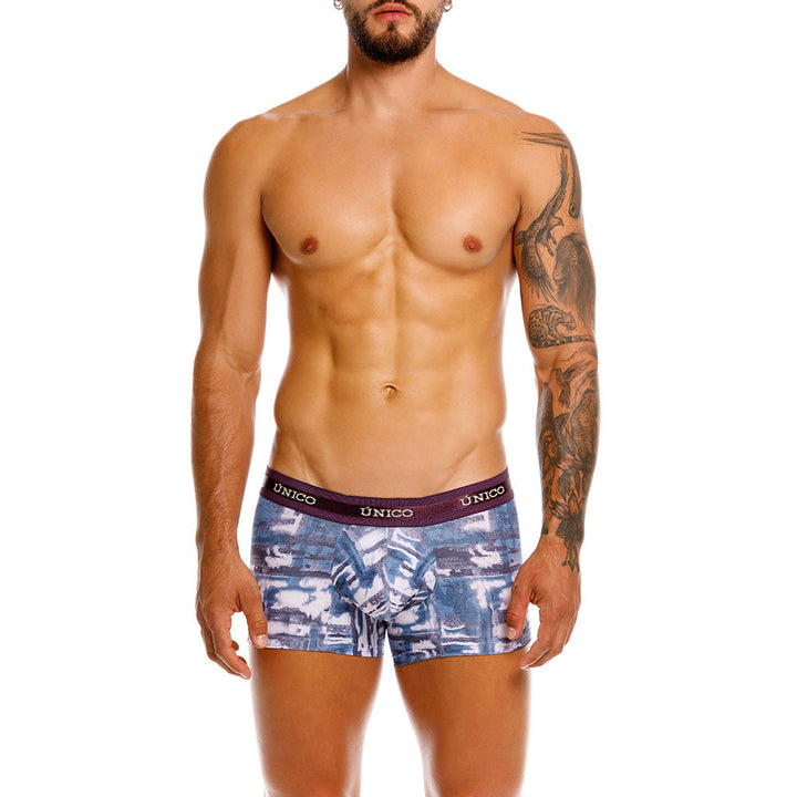 Mundo Unico Impasto Men's Trunk Underwear | Blue
