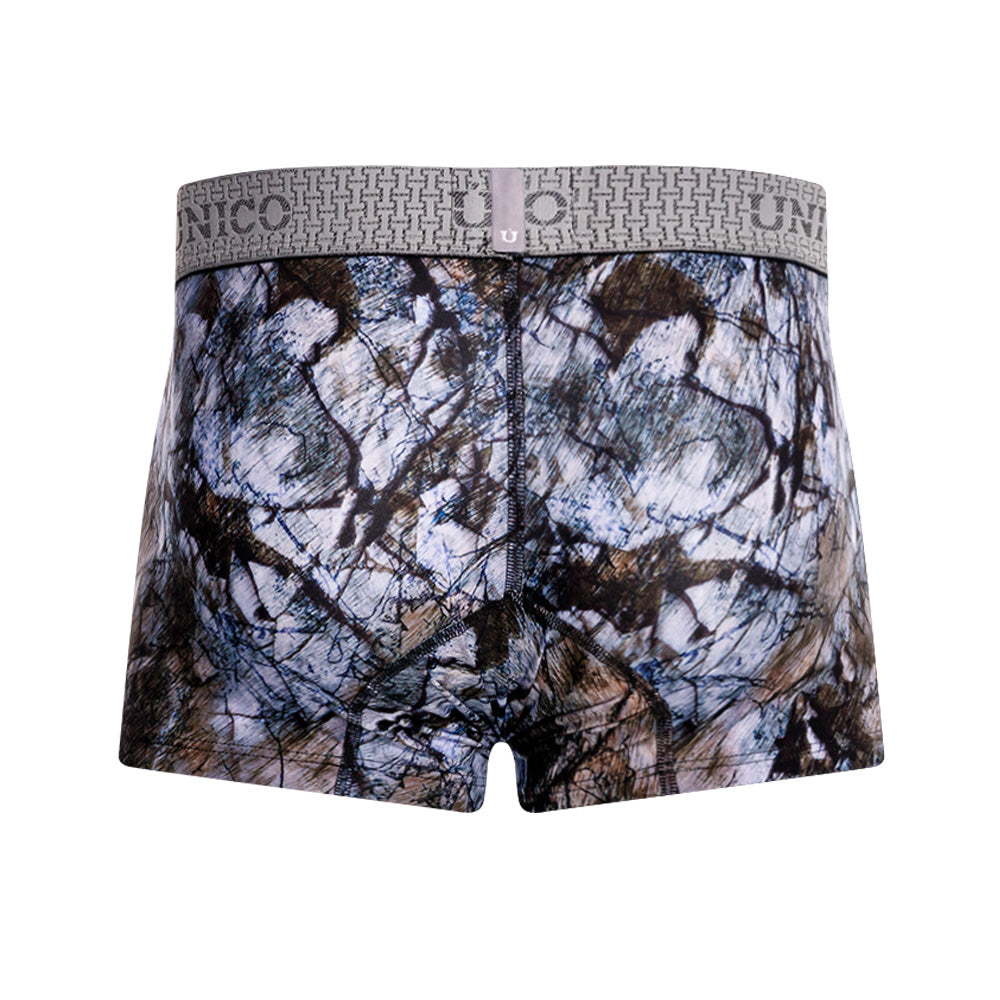 Mundo Unico Men's Médula Azul Short Boxer Briefs - Printed Microfiber Trunk with Support Pouch