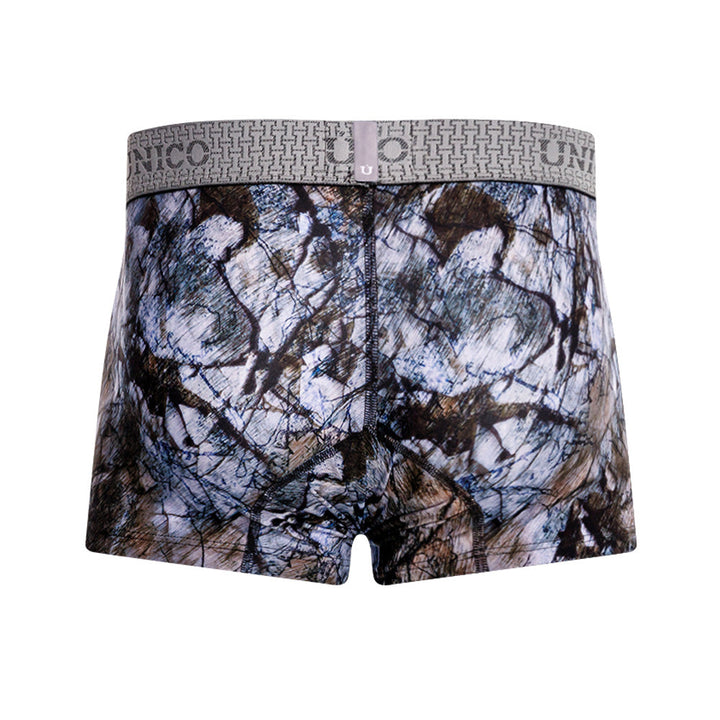 Mundo Unico Men's Médula Azul Short Boxer Briefs - Printed Microfiber Trunk with Support Pouch