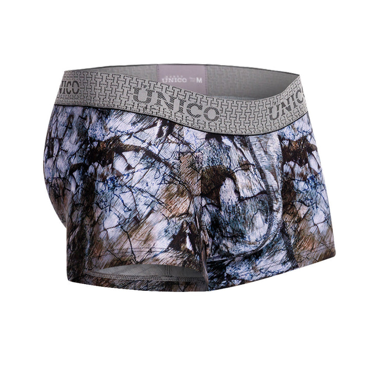 Mundo Unico Men's Médula Azul Short Boxer Briefs - Printed Microfiber Trunk with Support Pouch