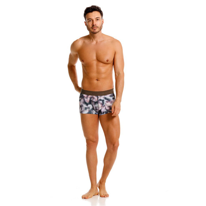 MUNDO ÚNICO "Ornament" Green Printed Short Boxer Briefs (BOXER CORTO ORNAMENTO VERDE)