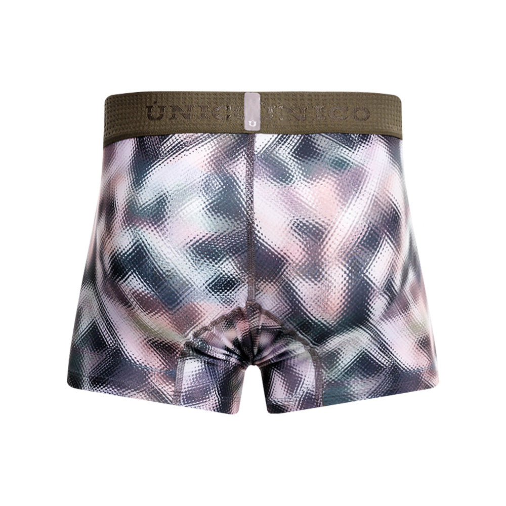 MUNDO ÚNICO "Ornament" Green Printed Short Boxer Briefs (BOXER CORTO ORNAMENTO VERDE)