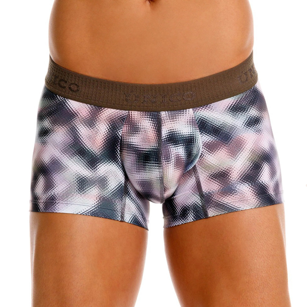 MUNDO ÚNICO "Ornament" Green Printed Short Boxer Briefs (BOXER CORTO ORNAMENTO VERDE)